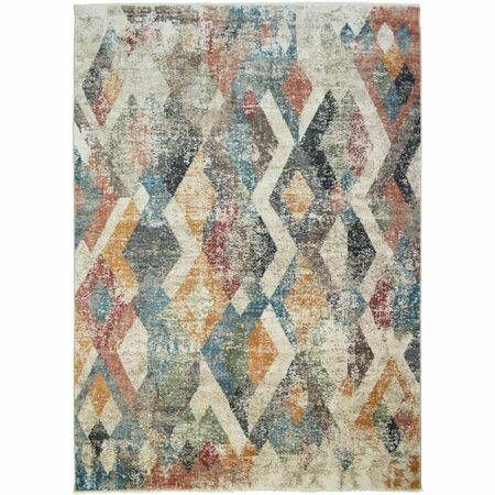 SLEEP EZ 2 ft. 1 in. x 3 ft. 3 in. Oxford Lincoln Area Rug, Multi Color SL2142654